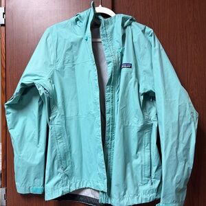 Patagonia Teal and Gray Outdoor Jacket